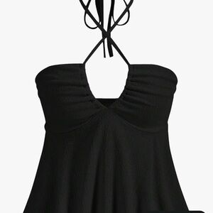 Black Halter Top